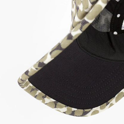 ciele GOCap SC Field All Over Dotra Canvas M/L｜ランニングキャップ 軽量 吸汗速乾 UVカット リフレクター