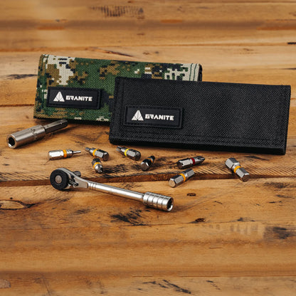 Granite Design Rocknroll Mini Ratchet Tool Kit BLACK