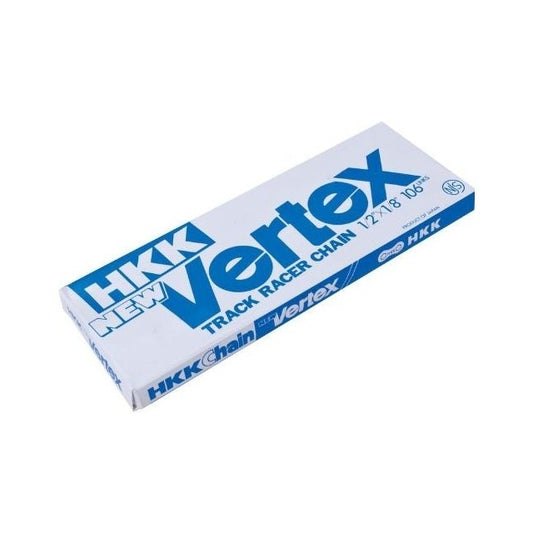 HKK Vertex BLUE TRACK RACER CHAIN 1/2"×1/8" 106L NJS認定 ピストチェーン ブルー