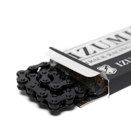 IZUMI イズミ MASH JET BLACK CHAIN ジェットブラック チェーン ピストバイク シングルスピード 自転車用チェーン マッシュ コラボ ブラック