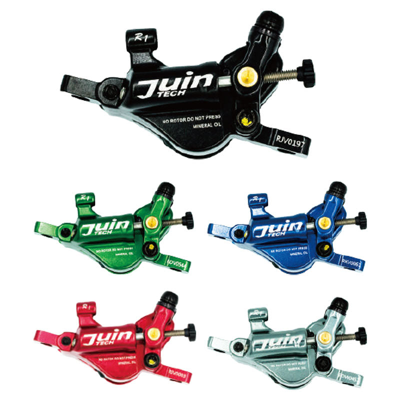 Juin R1 ワイヤー式油圧ディスクブレーキ STIレバー使用可能 Juin Tech R1 ハイブリッド油圧ディスクブレーキ 前後セット ローター