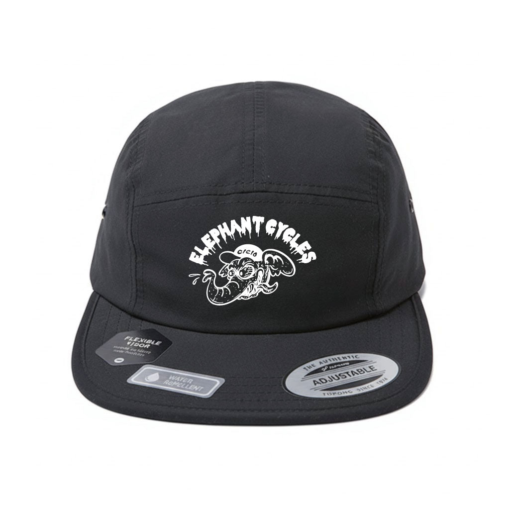 エレファントサイクル オリジナルキャップ｜ワル象デザイン｜撥水・軽量・折りたためる Jockey Cap｜Flexfit 日本別注モデル