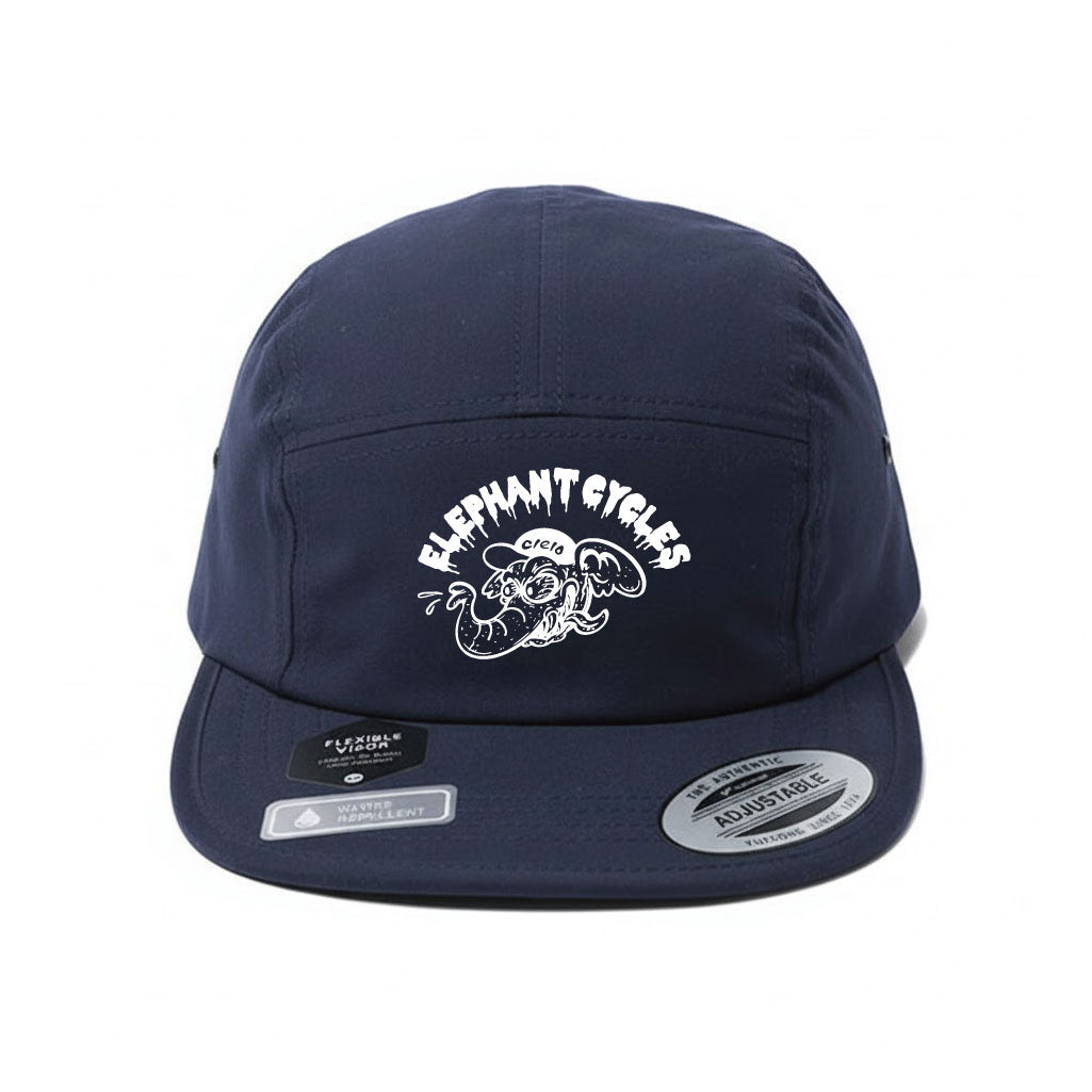 エレファントサイクル オリジナルキャップ｜ワル象デザイン｜撥水・軽量・折りたためる Jockey Cap｜Flexfit 日本別注モデル