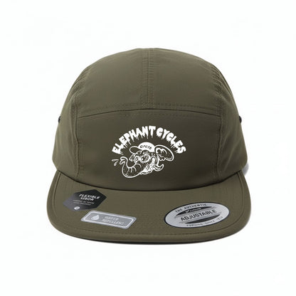 エレファントサイクル オリジナルキャップ｜ワル象デザイン｜撥水・軽量・折りたためる Jockey Cap｜Flexfit 日本別注モデル