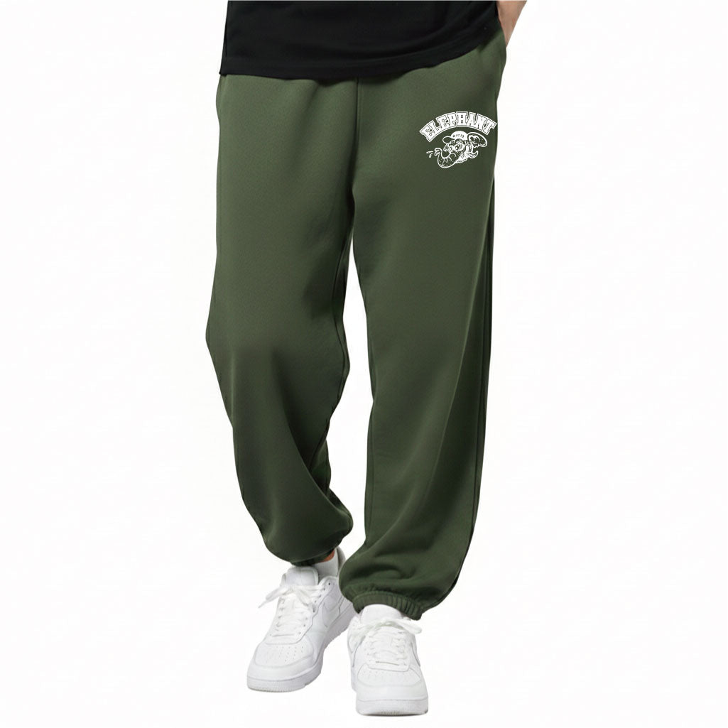 エレファントサイクル オリジナル ワル象 スウェットパンツ メンズ リラックスフィット Printstar 00186-NSP 9.7oz 裏毛（パイル） サイクリング前後 車移動 ルームウェア 広島発