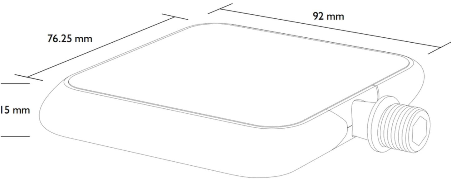 MOTO COLOUR PEDAL BLACK モト カラーペダル フラットペダル BMXスタイル 自転車ペダル ブラック コンポジット 軽量 スニーカー対応 街乗り 通勤 カジュアル