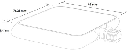 MOTO COLOUR PEDAL BLACK モト カラーペダル フラットペダル BMXスタイル 自転車ペダル ブラック コンポジット 軽量 スニーカー対応 街乗り 通勤 カジュアル