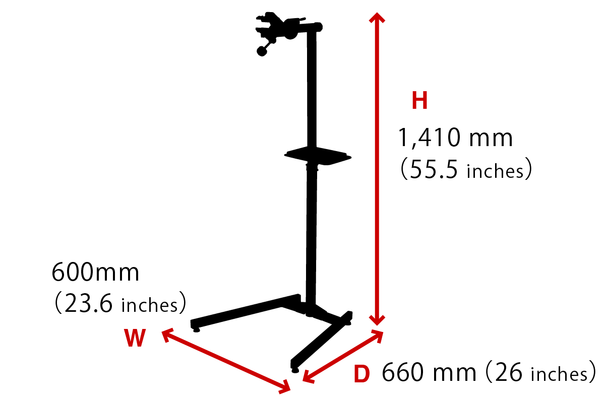 箕浦 MINOURA W-3100 スチール製 ヘビーデューティー ワークスタンド｜自転車整備用 メンテナンススタンド 耐荷重30kg