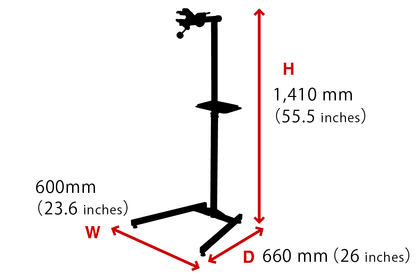 箕浦 MINOURA W-3100 スチール製 ヘビーデューティー ワークスタンド｜自転車整備用 メンテナンススタンド 耐荷重30kg