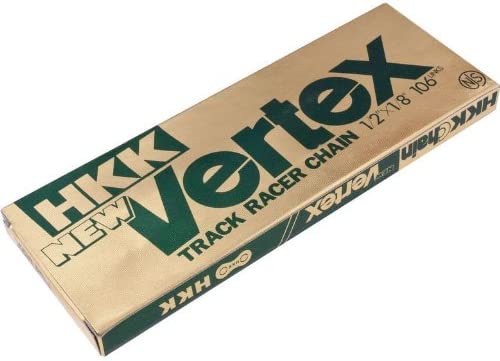 HKK Vertex ゴールド TRACK RACER CHAIN 1/2"x1/8" 106 LINK NJS