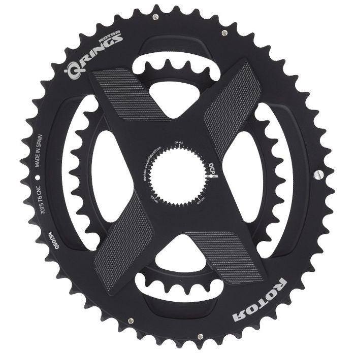 ROTOR Q-RING OVAL SPIDERING BLACK Qリング ローター チェーンリング